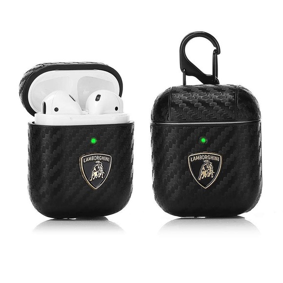 Case Cover For Airpods Fits only 1st and 2nd Gen Carbon Design - Picture 1 of 3